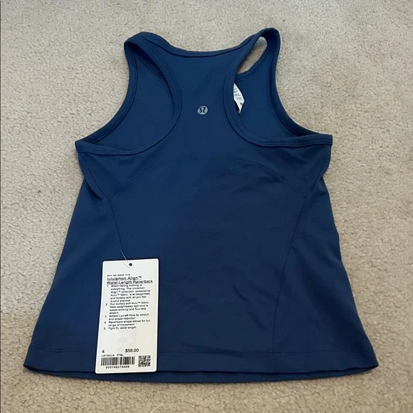 Lululemon Athletica Deep Blue align racer back Tank Top - Picture 1 of 4